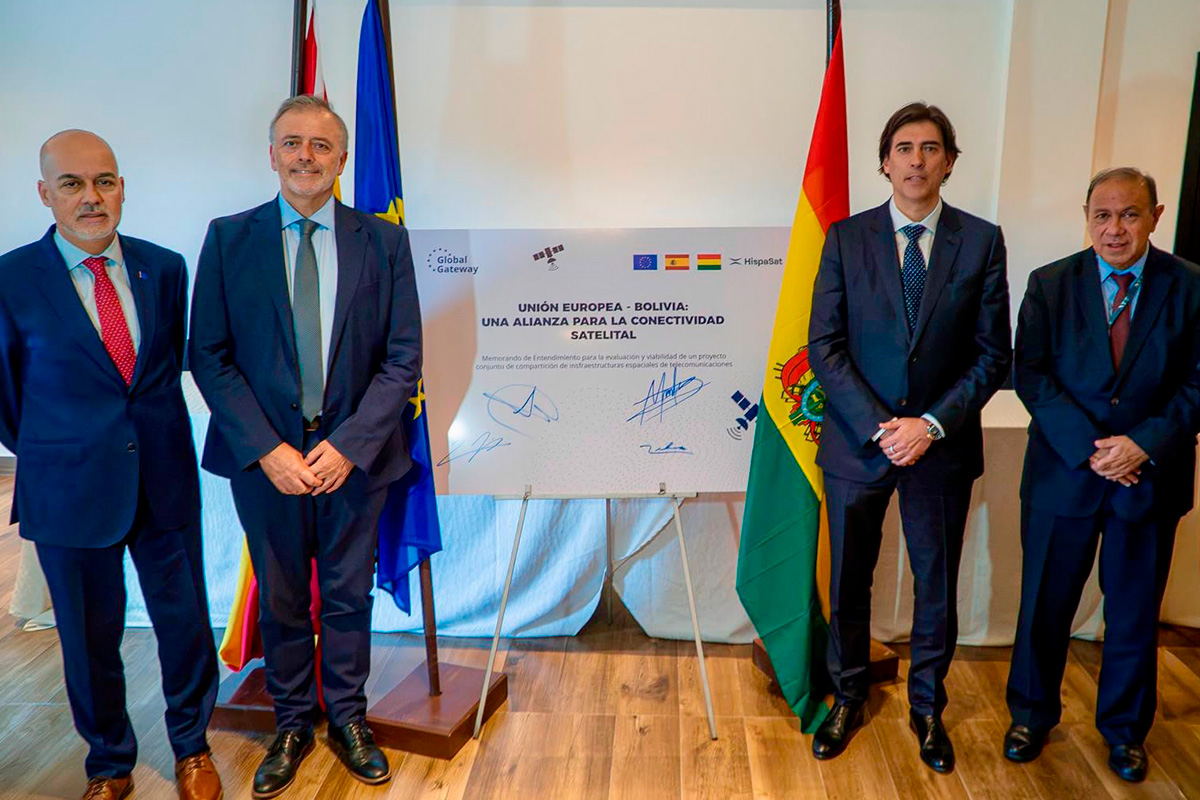 Bolivia y la Unión Europea se alían para la conectividad satelital